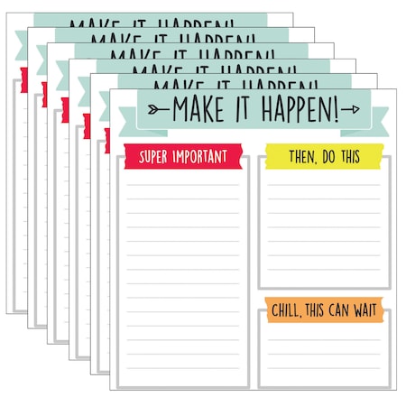 Carson Dellosa Aim High Notepad, PK6 151298